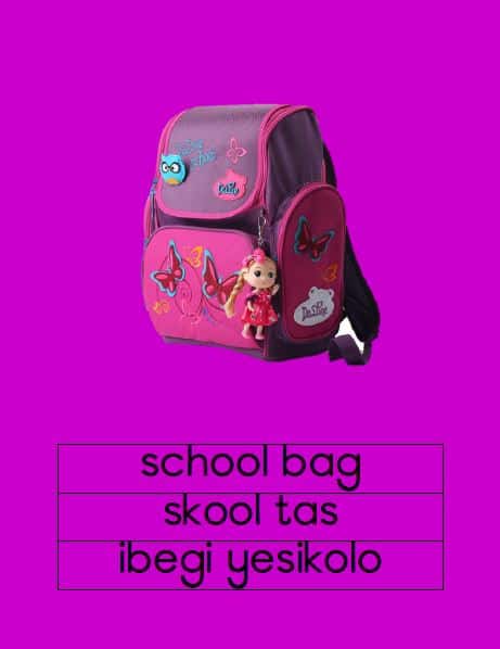 Taal Muurkaarte Engels - Skool