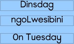 Afrikaans (Taal Flitskaarte) Weervoorspelling