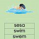 SeSotho Aksie Woorde swem