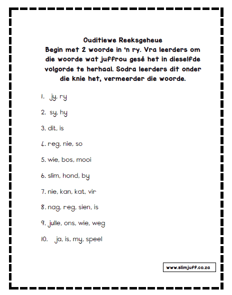 Gr 1 Afr Lees - Wegkruipertjie