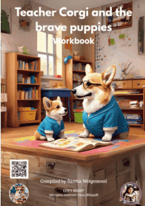 Teacher Corgis and the brave puppies - front page Workbook