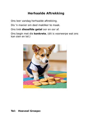 GR 2 Wisk Getalle en Bewerkings (Herhaalde Aftrekking) - Image 2