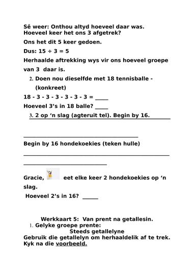 GR 2 Wisk Getalle en Bewerkings (Herhaalde Aftrekking) - Image 3
